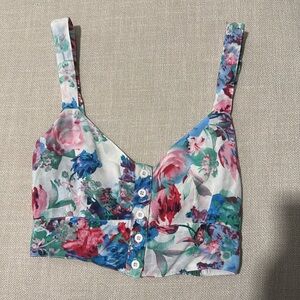 Millau Cropped Sweetheart Top